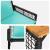 Set de Mobilier pentru Exterior cu pernă 4 pcs Negru și Turcoaz GartenMobel Dekor