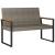 Set de Mobilier pentru Exterior 4 pcs Gri și gri închis GartenMobel Dekor