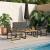 Set de Mobilier pentru Exterior 4 pcs Gri și gri închis GartenMobel Dekor