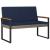 Set de Mobilier pentru Exterior 4 pcs Gri și albastru marin GartenMobel Dekor
