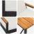 Set de Mobilier pentru Exterior 3 pcs Negru și Alb crem GartenMobel Dekor