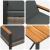 Set de Mobilier pentru Exterior 3 pcs Gri și gri închis GartenMobel Dekor