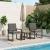 Set de Mobilier pentru Exterior 3 pcs Gri și gri închis GartenMobel Dekor