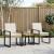 Set de Mobilier pentru Exterior 3 pcs Bej și alb crem poliratan GartenMobel Dekor