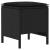 Taburet pentru grădină 2 Bucată Negru 38 x 38 x 45 cm Ratan PE GartenMobel Dekor