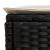 Taburet pentru grădină 2 Bucată Negru și Crem 38 x 38 x 45 cm GartenMobel Dekor