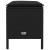 Taburet pentru grădină cu pernă Negru 80 x 38 x 45 cm Ratan PE GartenMobel Dekor