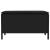 Taburet pentru grădină cu pernă Negru 80 x 38 x 45 cm Ratan PE GartenMobel Dekor
