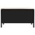 Taburet pentru grădină Negru și Crem 80 x 38 x 45 cm Ratan PE GartenMobel Dekor