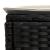 Taburet pentru grădină Negru și Crem 80 x 38 x 45 cm Ratan PE GartenMobel Dekor