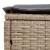 Taburet pentru grădină Beige și gri deschis 80 x 38 x 42 cm GartenMobel Dekor