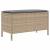 Taburet pentru grădină Beige și gri deschis 80 x 38 x 42 cm GartenMobel Dekor
