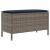 Taburet pentru grădină Gri și albastru marin 80 x 38 x 42 cm GartenMobel Dekor