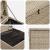 Cutie pentru perne Gri deschis 55 x 55 x 69 cm poliratan GartenMobel Dekor