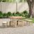 Set de masă pentru grădină cu pernă 3 pcs Natur și Alb GartenMobel Dekor