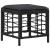 Set de masă pentru grădină cu pernă 4 pcs Negru și Gri GartenMobel Dekor