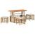 Set de masă pentru grădină cu pernă 4 pcs Natur și Alb GartenMobel Dekor