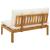 Unitate canapea de mijloc Alb Natural și Crem 120 x 80 x 82 cm GartenMobel Dekor