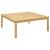 Masă de cafea Acacia deschis 110 x 110 x 45 cm GartenMobel Dekor