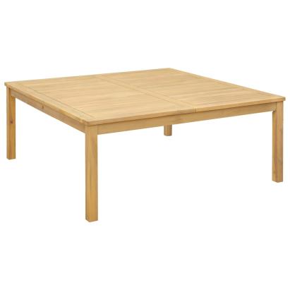 Masă de cafea Acacia deschis 110 x 110 x 45 cm GartenMobel Dekor