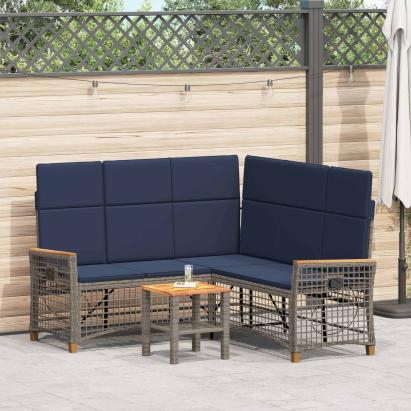 Set de canapele reclinabile pentru grădină 164 x 164 x 112 cm GartenMobel Dekor