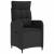 Scaun de grădină rabatabil Negru 57 x 63 x 94 cm poliratan GartenMobel Dekor