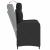 Scaun de grădină rabatabil Negru 57 x 63 x 94 cm poliratan GartenMobel Dekor
