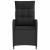 Scaun de grădină rabatabil Negru 57 x 63 x 94 cm poliratan GartenMobel Dekor