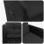 Scaun de grădină rabatabil Negru 57 x 63 x 94 cm poliratan GartenMobel Dekor