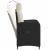 Scaun de grădină rabatabil Negru și Alb crem 57 x 63 x 94 cm GartenMobel Dekor