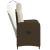 Scaun de grădină rabatabil Maro și Alb Crema 57 x 63 x 94 cm GartenMobel Dekor