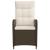 Scaun de grădină rabatabil Maro și Alb Crema 57 x 63 x 94 cm GartenMobel Dekor