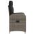 Scaun de grădină rabatabil Gri și gri închis 57 x 63 x 94 cm GartenMobel Dekor