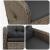 Scaun de grădină rabatabil Gri și gri închis 57 x 63 x 94 cm GartenMobel Dekor