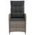 Scaun de grădină rabatabil Gri și gri închis 57 x 63 x 94 cm GartenMobel Dekor