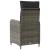 Scaun de grădină rabatabil Gri și gri închis 57 x 63 x 94 cm GartenMobel Dekor