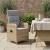 Scaun de grădină rabatabil Beige și gri deschis 57 x 63 x 94 cm GartenMobel Dekor