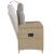 Scaun de grădină rabatabil Beige și gri deschis 57 x 63 x 94 cm GartenMobel Dekor