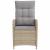 Scaun de grădină rabatabil Beige și gri deschis 57 x 63 x 94 cm GartenMobel Dekor