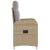 Scaun de grădină rabatabil Beige și gri deschis 57 x 63 x 94 cm GartenMobel Dekor