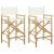 Scaun pliabil pentru directori 2 pcs natural Bambus GartenMobel Dekor