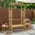 Arc de Grădină cu Bancă natural 115 x 50 x 205 cm Bambus GartenMobel Dekor