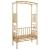 Arc de Grădină cu Bancă natural 115 x 50 x 205 cm Bambus GartenMobel Dekor
