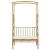 Arc de Grădină cu Bancă Alb crem 115 x 50 x 205 cm Bambus GartenMobel Dekor