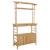 Masă de bar exterioară cu raft natural 110 x 50 x 210 cm Bambus GartenMobel Dekor