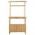 Masă de bar exterioară cu raft natural 110 x 50 x 210 cm Bambus GartenMobel Dekor