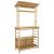 Masă de bar exterioară cu raft natural 110 x 50 x 210 cm Bambus GartenMobel Dekor