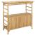 Masă de bar exterioară cu raft natural 110 x 50 x 105 cm Bambus GartenMobel Dekor