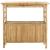 Masă de bar exterioară cu raft natural 110 x 50 x 105 cm Bambus GartenMobel Dekor