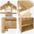 Masă de bar exterioară natural 115 x 95 x 214 cm Bambus GartenMobel Dekor